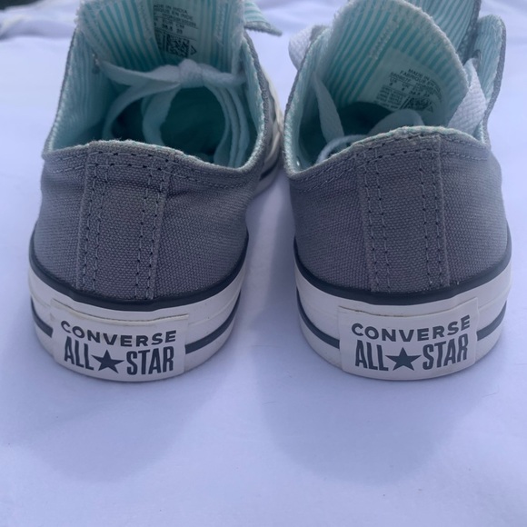 Converse All Star Chuck Taylor Double 2 Tongue Sneaker Grey Aqua Women's Size 6 - Picture 5 of 12